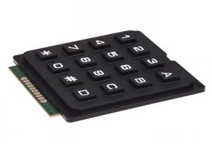 China Black Arduino 4x4 Matrix Keyboard Module With 16 Button Design , 6.8*6.6*1.0cm Size on sale
