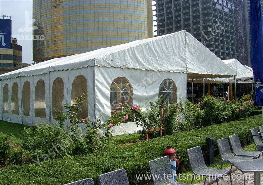 8X12m Small Width Outdoor Event Tent Aluminum Alloy Frame Transparent Windows