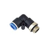 PL - G One Touch Push-in Elbow Pneumatic Tube Fitting Nickel Plate Black Colour