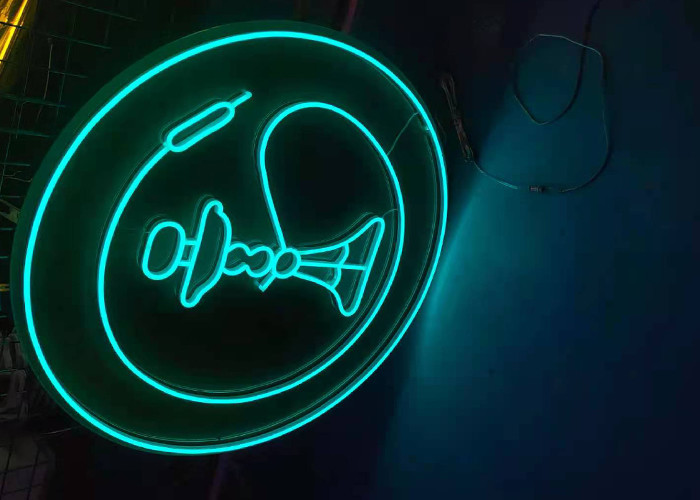 Garden Neon sign Blue color billboard lighting pattern Interior Decorating