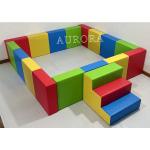 Kids Carnival Colors Pastel Foam Indoor Soft Play Equipment Customized Color