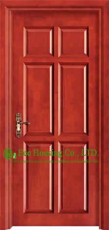 Mordern Timber Veneer Wood Door For Rooms, wood panel door design with wood door