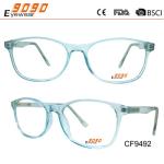 Hot sale style of blue color optical frames made of CP,suitable for women