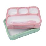 4 Compartment PP Plastic School Student Lunch Box Eco Friendly Bento Box With