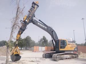 China KM150 Loader Excavator Clam Shell Telescopic Arm For Construction Works on sale