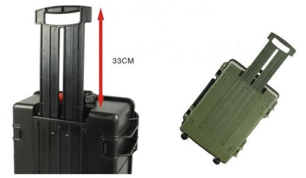 Quality Hard Plastic Flight Road Case For Government , Flight Metal Material ABS Tool Case HicaseS5 for sale