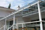 Fashionable Stainless Steel Glass Canopy Withstand 12 Level Strong Typhoon