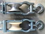 Construction Works Aerial Cable Pulley Block With Conductor Wire Rope