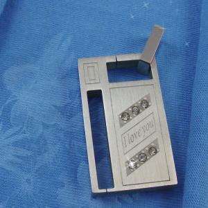 Wholesale 316L Stainless Steel Rectangle Square Shaped Necklace Pendant LPS0107 from china suppliers