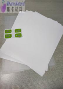 China Plastic Anti Aging Inlay Used Pc Core Base Sheet For Card Inlay Sheet on sale