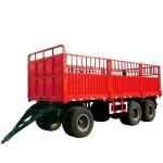 12R22.5 Tire 20tons 30tons Fence Trailer Bulk Cargo Tractor Hydraulic Dump Full