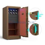 Double Alarm Solid Steel Jewelry Watch Winder Safes With 7 Open Ways