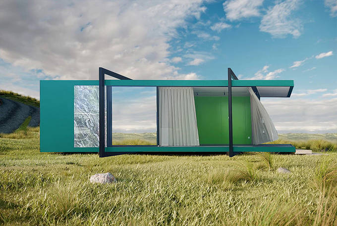 ICC ES Light Gauge Steel Frame Prefab Overwater Bungalows Garden/Yard Studio