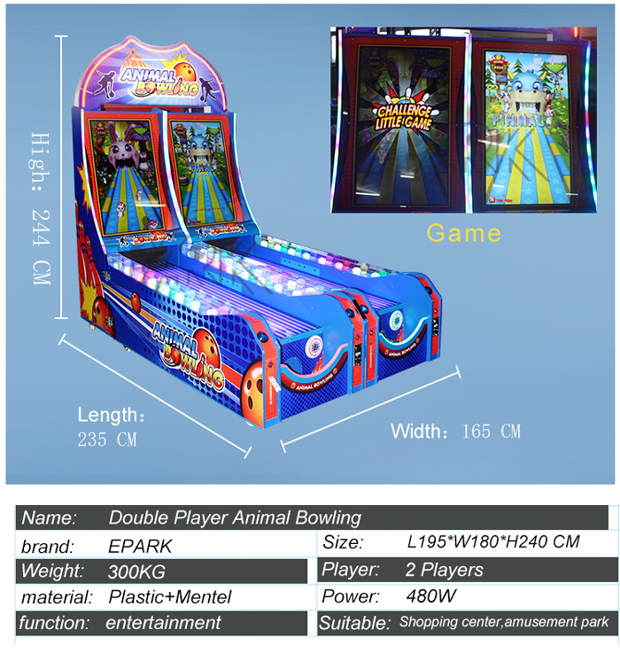 Lottery Machine Interactive Electronic Game Machine Indoor Mini Jungle Bowling Game