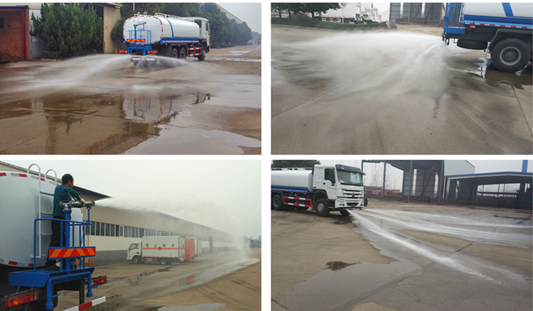 HOWO 4x2 12 cbm Sprinkler Water Tank Truck