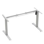 Custom Hospital Wooden Grain Brown Electric Height Adjustable Lift Desk for Work