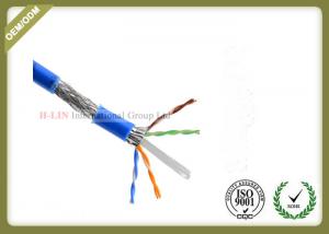 Wholesale 1000ft Cat6 SFTP Network Cable , 23AWG Cat6 Internet Cable With PVC / LSZH Jacket from china suppliers