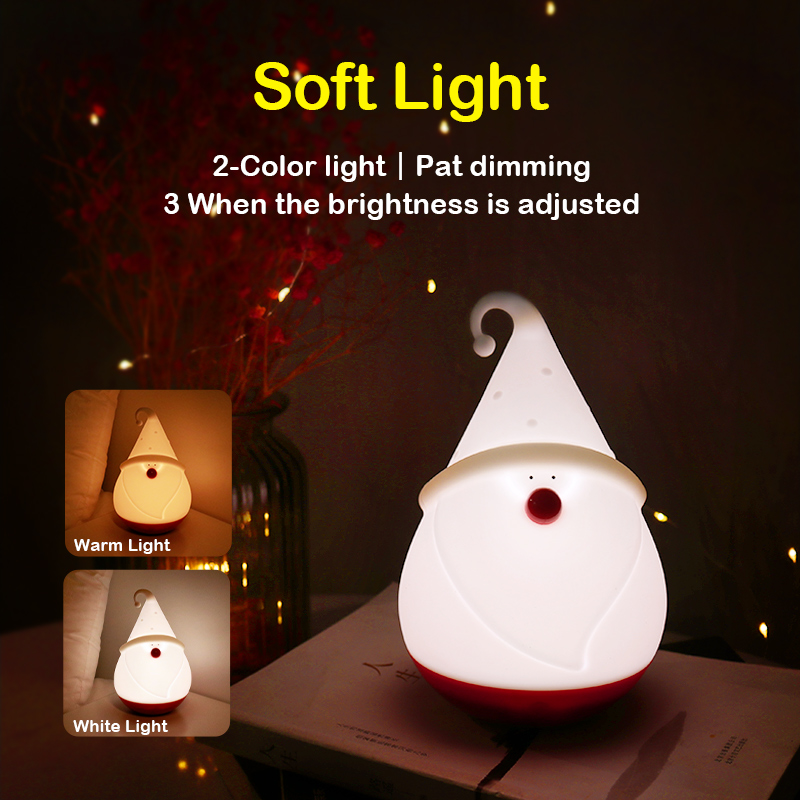 Custom Logo OEM Christmas Snowman LED Night Light Lamp with 30000 Hours Lifespan