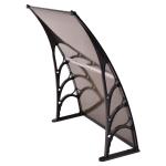 Aluminum Patio Cover Polycarbonate Canopy Awning , Door Window Canopy Easily