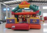 Amusement Park Inflatable Obstacle Courses Cowboy Design 13 X 4 X 4.6m