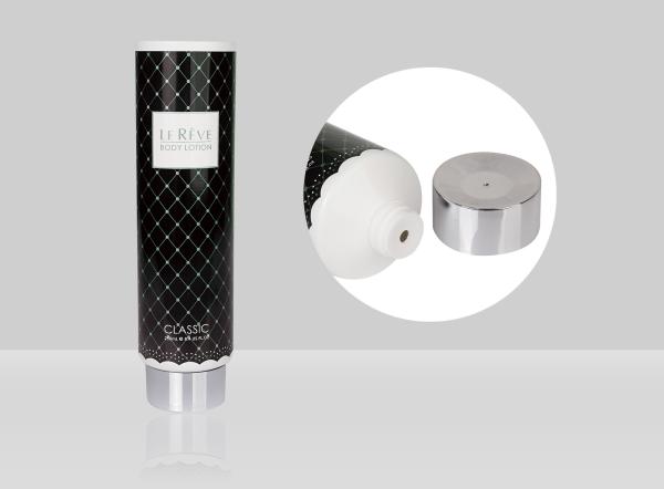 D55mm Custom Cosmetic Tubes 150-400ml Empty Squeeze Plastic Body Lotion Tube