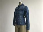 Professional Ladies Denim Jacket Button Through Trucker Jacket TW76185