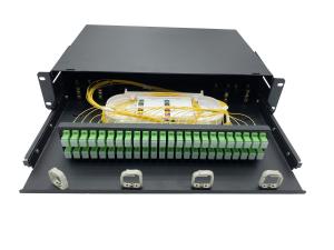 Wholesale Data Center Cabinet Rack Mount 65dB Fiber Optic Patch Panel from china suppliers