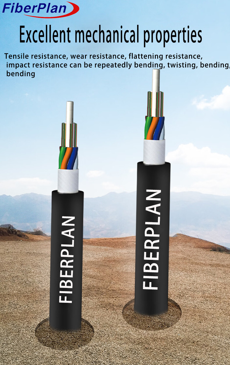 Kevlar Yarn Strengthen Aerial Fiber Optic Cable 4 6 8 12 24 Core GYFTY