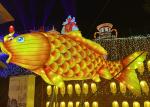Golden Chinese Style Architectural Lantern Display For Large Exhibition