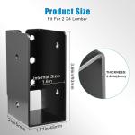 Steel Powder Coated Concealed Joist Hanger for Outdoor Deck Wood Railing and