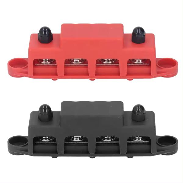 Automatic Marine Electric Busbar 4 Stud 5/16" M8 Post Battery Power Distribution