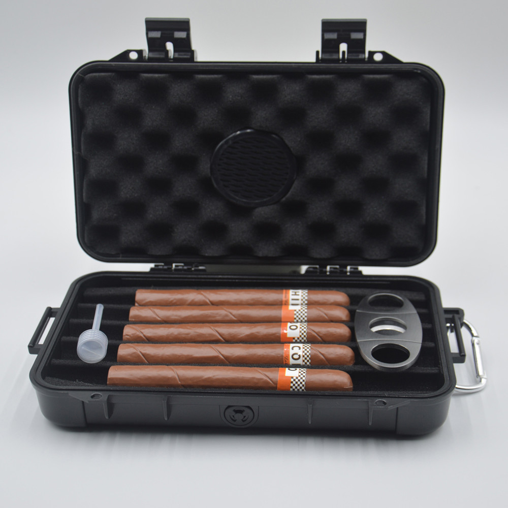 Waterproof IP67 Humidor Cigar Box For 5pcs Cigar