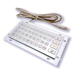 Waterproof IP65 Outdoor 41 keys Mini Stainless Steel Metal Keyboard Rear Panel