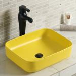 Small Rectangular Counter Top Wash Basin Porcelain Vessel Sink 20 Inch