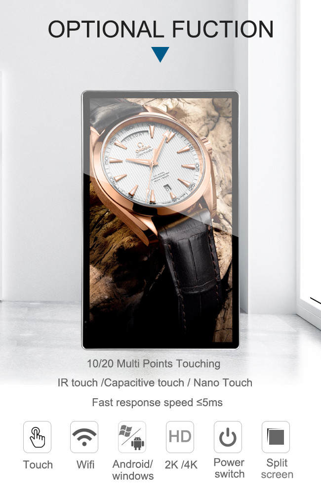 CE 32 Inch Wall Mounted Digital Display Screen For Bus Station