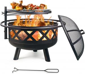 China 30'' Heavy Duty Charcoal Heating Stove Wood Burning Steel BBQ Grill on sale