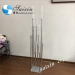 ZT-323B wholesale tall black metal 10 arms candlestick for wedding table