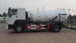 Jetting And Vacuum Sewage Suction Tanker Truck , Sewage Sucking Truck Combined