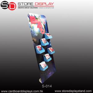 Wholesale custom corrugated paper POP standee with small trays from china suppliers