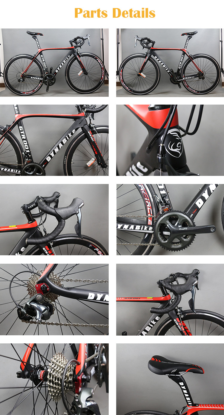 Fashion style carbon fiber 27 inch 700c racing bike/bicicle with Shimano Tiagra 16 speed