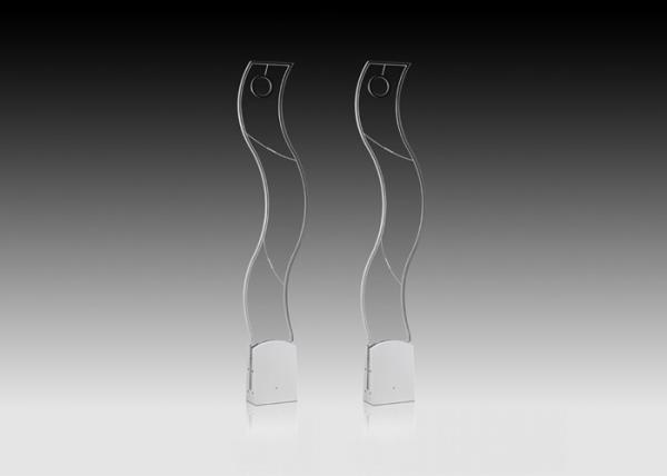 Aluminum EAS Security System People Counting , Silver / Black EAS Pedestal