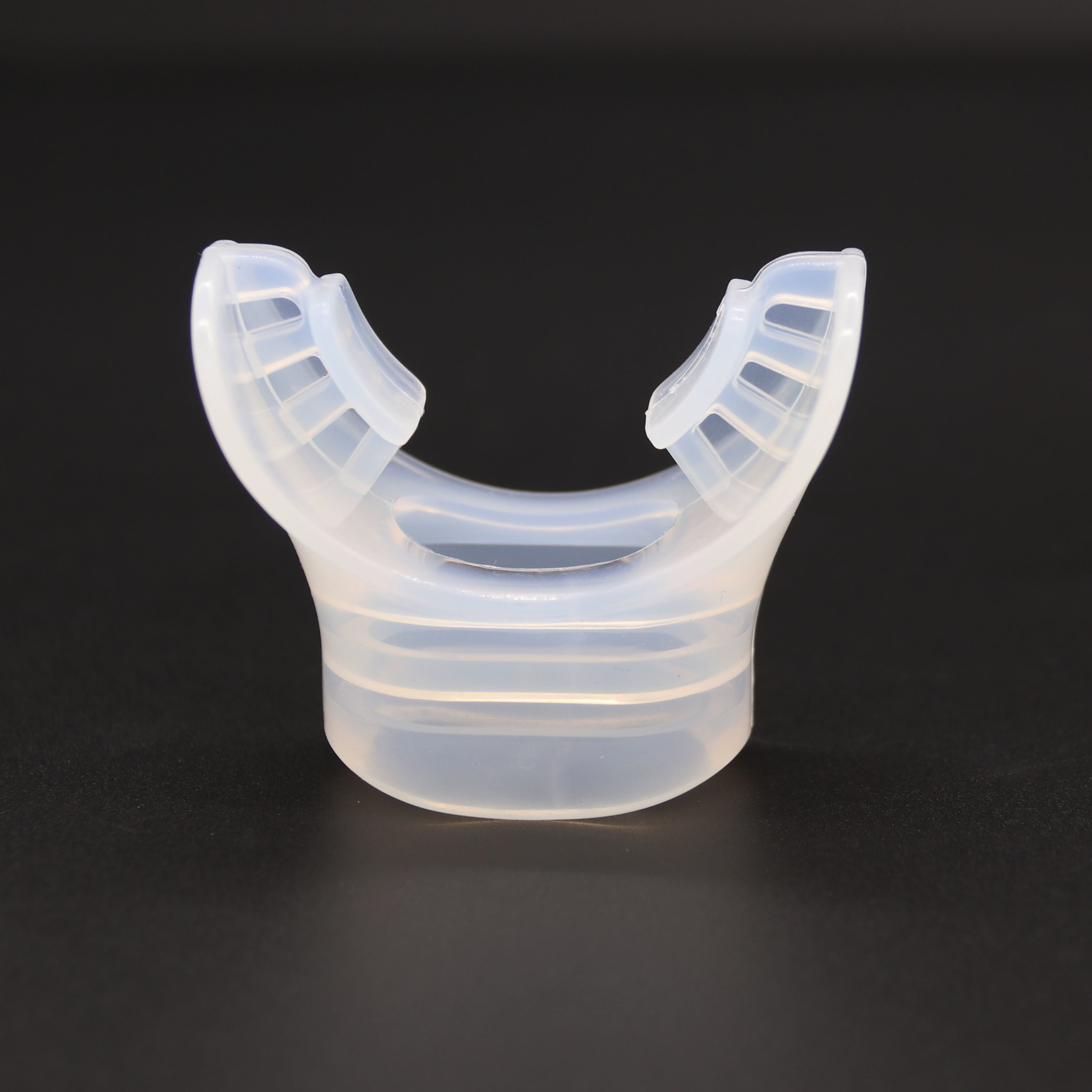 Customize Silicone Rubber Black Transparent Color Mouthpiece Diving Mouthpiece
