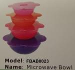 FBAB0023 for wholesales food-grade pp plastic microwave bowl set