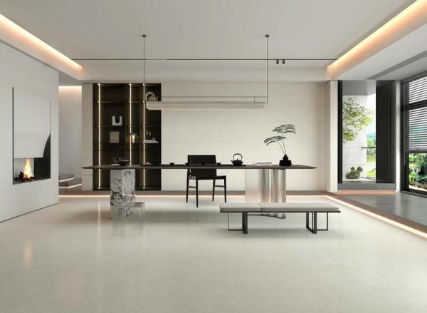 Indoor Wall Tiles And W.A 0.5% Anti-Slip Gray 1200x1200x9mm Elegant Soft Glazed