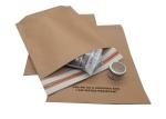 370x450mm Biodegradable Paper Bags 80mm Flap Recycled Kraft Paper Bags