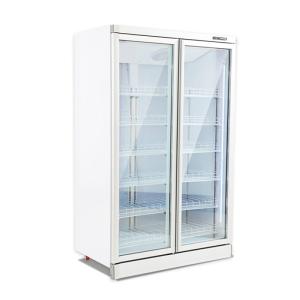 Wholesale Low Noisy Vertical Glass Door Display Ice Cream Refrigerator And Freezer from china suppliers