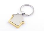 Star Engraved Metal Keychains Engraved Metal Keyrings With Small Diamond