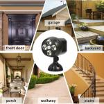 450Lms Outdoor Wireless Security Lights Battery Powered