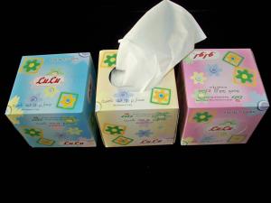 China Cube Box Facial Tissue on sale
