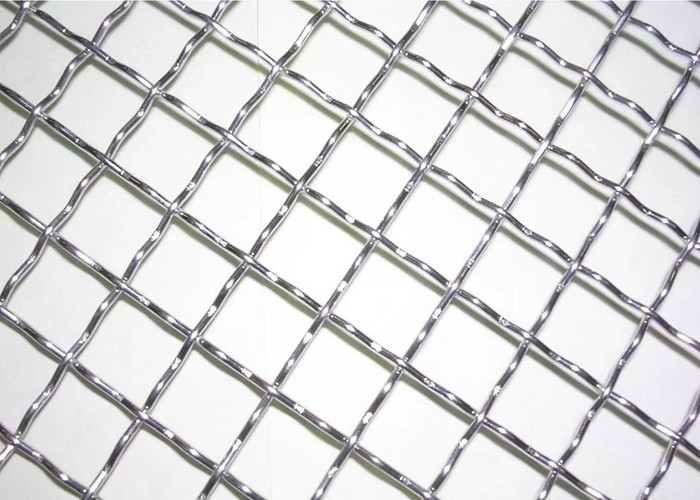 0.5mm Stainless Crimped Wire Mesh Intermediate Construction Rigid Barbecue